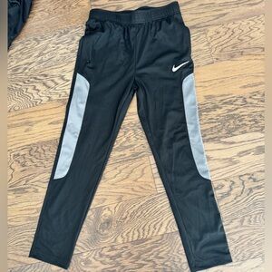 Nike Kids Black and Gray Athletic Pants size Large